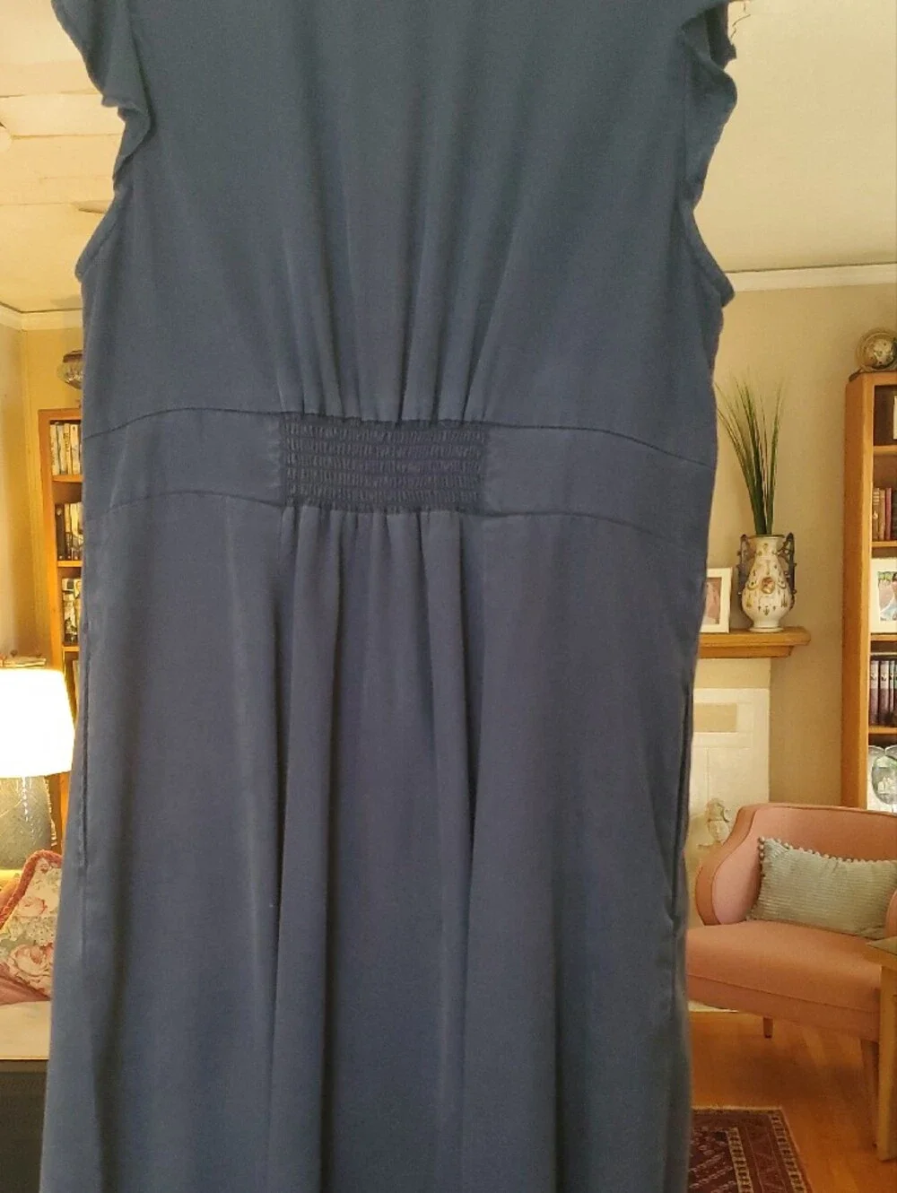 Quince Navy Midi Dress - Picture 5 of 5